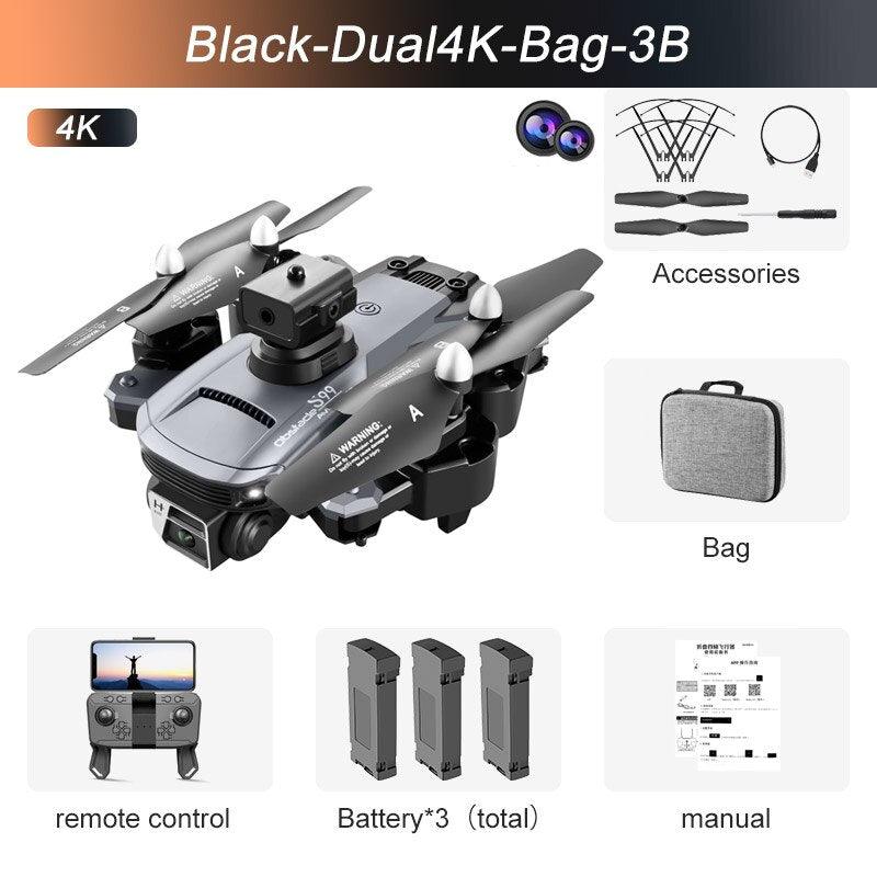 S99 Drone - Dual 4K HD WIFI FPV 2.4GHz Four-Sided Obstacle Avoidance With Light Four-Axis Folding Remote Control Helicopter Toy 20 S99 Drone - Dual 4K HD WIFI FPV 2.4GHz Four-Sided Obstacle Avoidance With Light Four-Axis Folding Remote Control Helicopter Toy - Image 20