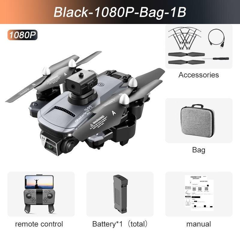 S99 Drone - Dual 4K HD WIFI FPV 2.4GHz Four-Sided Obstacle Avoidance With Light Four-Axis Folding Remote Control Helicopter Toy 10 S99 Drone - Dual 4K HD WIFI FPV 2.4GHz Four-Sided Obstacle Avoidance With Light Four-Axis Folding Remote Control Helicopter Toy - Image 10