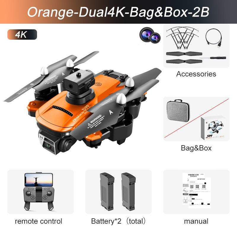 S99 Drone - Dual 4K HD WIFI FPV 2.4GHz Four-Sided Obstacle Avoidance With Light Four-Axis Folding Remote Control Helicopter Toy 7 S99 Drone - Dual 4K HD WIFI FPV 2.4GHz Four-Sided Obstacle Avoidance With Light Four-Axis Folding Remote Control Helicopter Toy - Image 7