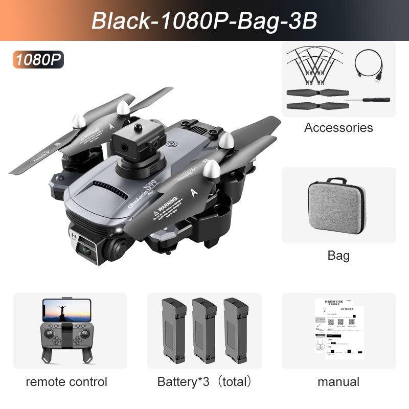 S99 Drone - Dual 4K HD WIFI FPV 2.4GHz Four-Sided Obstacle Avoidance With Light Four-Axis Folding Remote Control Helicopter Toy 6 S99 Drone - Dual 4K HD WIFI FPV 2.4GHz Four-Sided Obstacle Avoidance With Light Four-Axis Folding Remote Control Helicopter Toy - Image 6