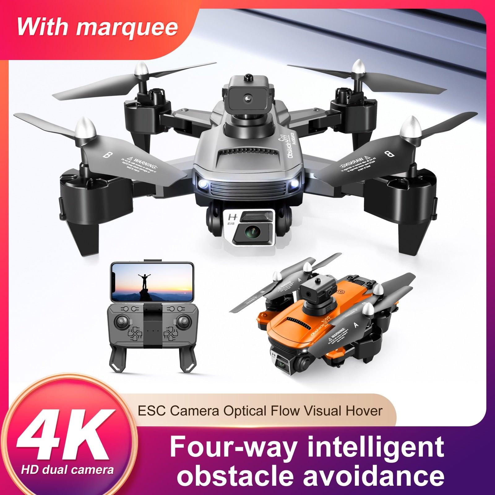 S99 Drone - Dual 4K HD WIFI FPV 2.4GHz Four-Sided Obstacle Avoidance With Light Four-Axis Folding Remote Control Helicopter Toy 3 S99 Drone - Dual 4K HD WIFI FPV 2.4GHz Four-Sided Obstacle Avoidance With Light Four-Axis Folding Remote Control Helicopter Toy - Image 3