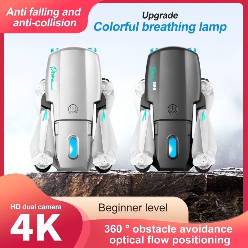 S98 Drone - 4K Dual Camera 1080P Wifi HPV Height Hold RC Foldable Quadcopter Dron Rc Helicopter Drone Gift Toys 2 S98 Drone - 4K Dual Camera 1080P Wifi HPV Height Hold RC Foldable Quadcopter Dron Rc Helicopter Drone Gift Toys - صورة S98 Drone - 4K Dual Camera 1080P Wifi HPV Height Hold RC Foldable Quadcopter Dron Rc Helicopter Drone Gift Toys - صورة 2