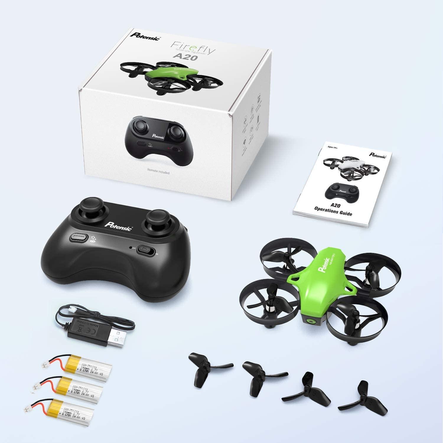 Potensic Upgraded A20 Mini Drone - Easy to Fly Even to Kids and Beginners, RC Helicopter Quadcopter with Auto Hovering, Headless Mode, 3 Batteries and Remote Control, Gift Choice for Boys and Girls 6 Potensic Upgraded A20 Mini Drone - Easy to Fly Even to Kids and Beginners, RC Helicopter Quadcopter with Auto Hovering, Headless Mode, 3 Batteries and Remote Control, Gift Choice for Boys and Girls - Image 6