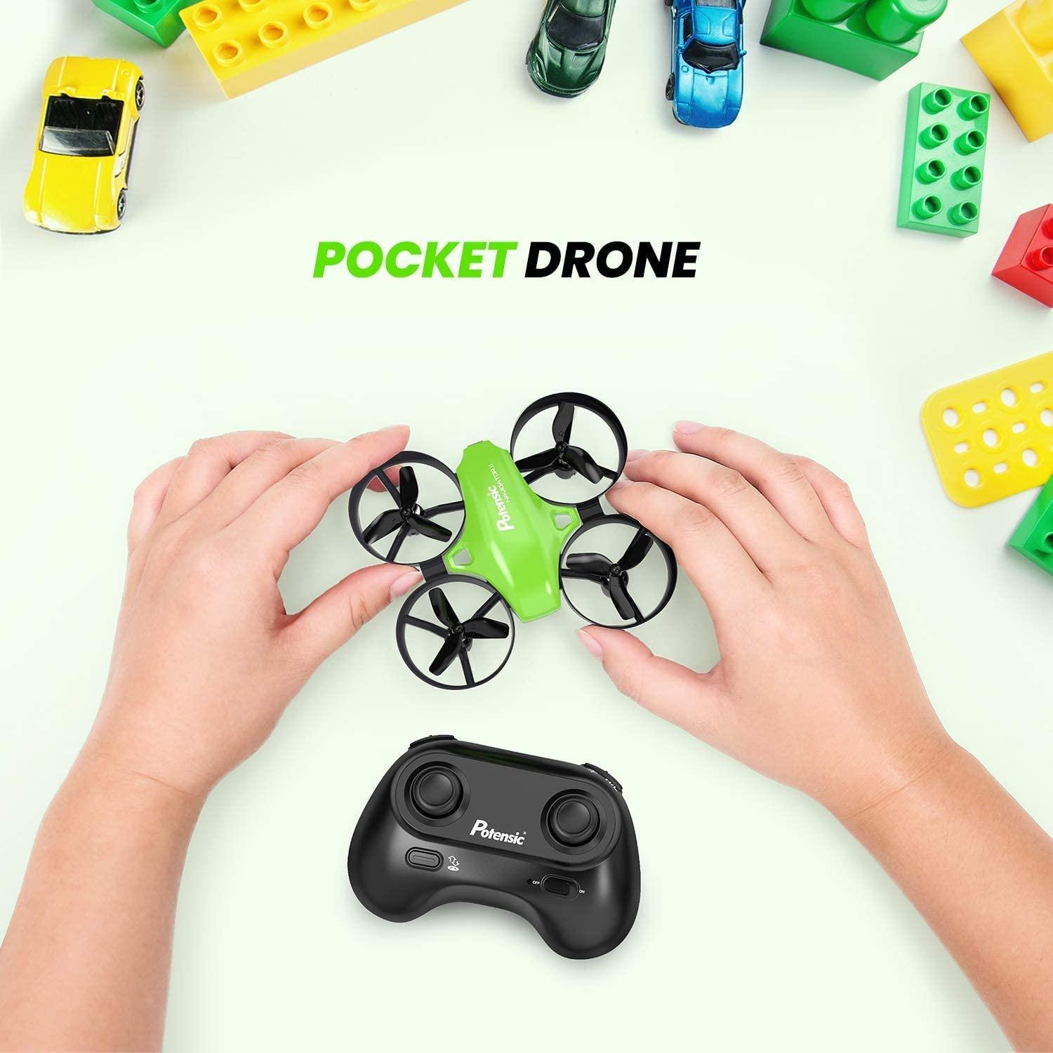 Potensic Upgraded A20 Mini Drone - Easy to Fly Even to Kids and Beginners, RC Helicopter Quadcopter with Auto Hovering, Headless Mode, 3 Batteries and Remote Control, Gift Choice for Boys and Girls 3 Potensic Upgraded A20 Mini Drone - Easy to Fly Even to Kids and Beginners, RC Helicopter Quadcopter with Auto Hovering, Headless Mode, 3 Batteries and Remote Control, Gift Choice for Boys and Girls — изображение 3