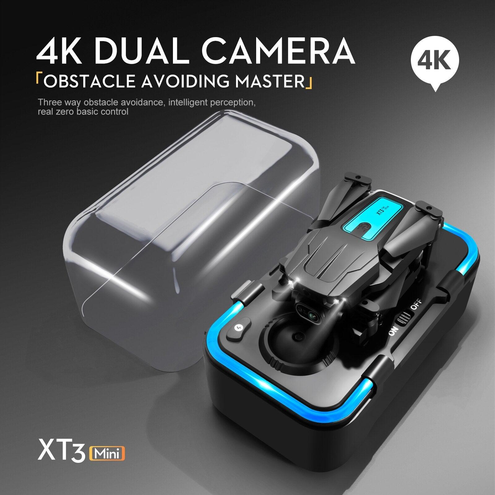 XT3 Drone - 4K Dual Camera Obstacle Avoidance Optical Flow Positioning Foldable Quadcopter Toys Gifts 22 XT3 Drone - 4K Dual Camera Obstacle Avoidance Optical Flow Positioning Foldable Quadcopter Toys Gifts - صورة XT3 Drone - 4K Dual Camera Obstacle Avoidance Optical Flow Positioning Foldable Quadcopter Toys Gifts - صورة 22