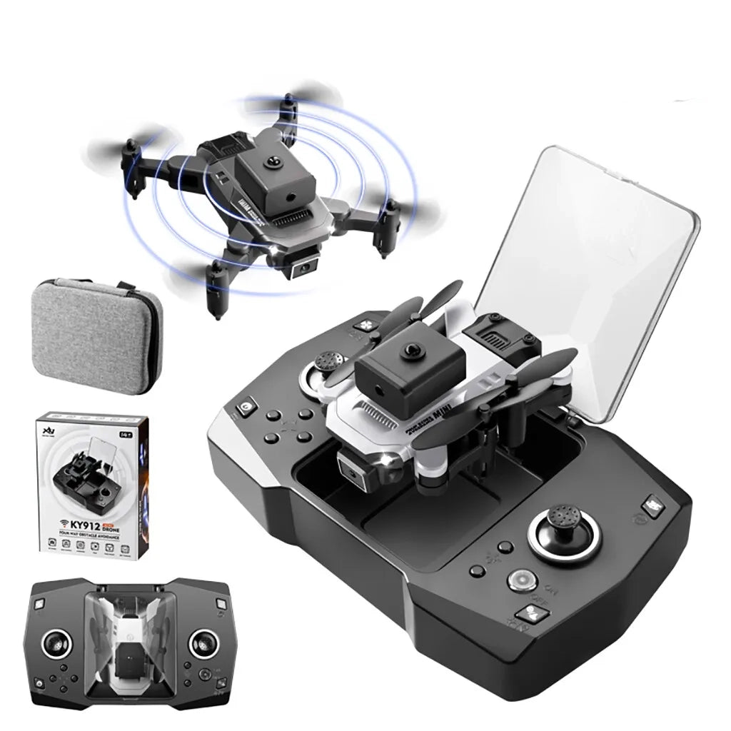 KY912 Mini Drone - 2024 4K HD Camera Air Pressure Fixed Height Four-sided Obstacle Avoidance Professional Foldable Quadcopter Toys 1 KY912 Mini Drone - 2024 4K HD Camera Air Pressure Fixed Height Four-sided Obstacle Avoidance Professional Foldable Quadcopter Toys
