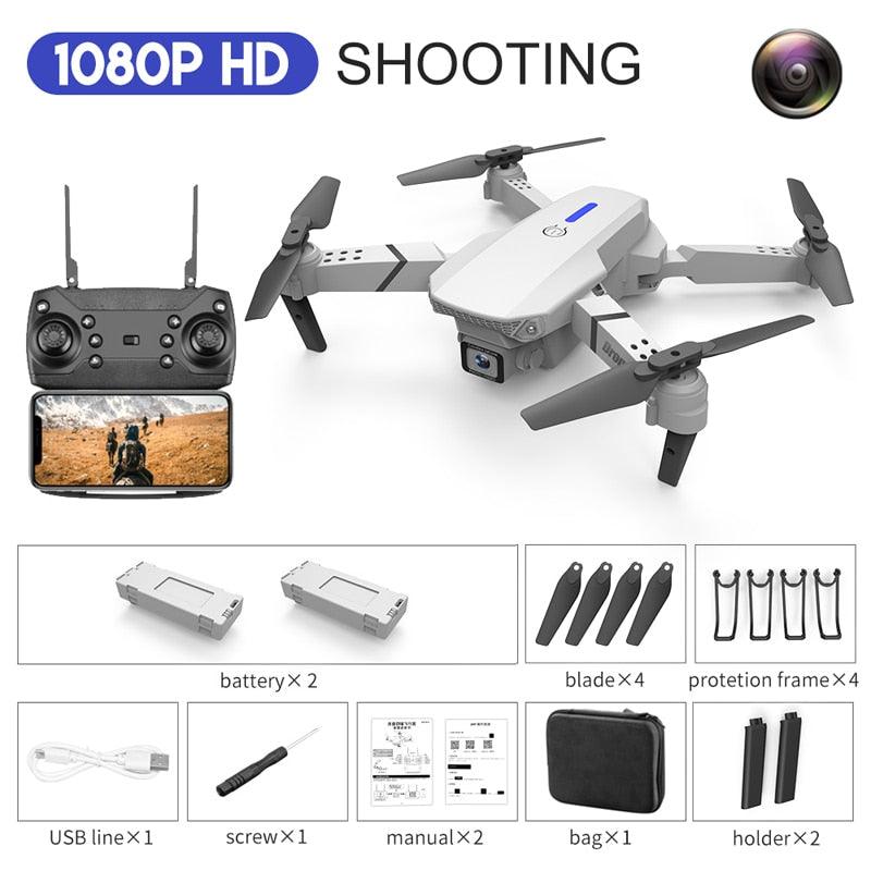 KBDFA E88 Pro Drone - 2023 New WIFI FPV Drone With Wide Angle HD 4K 1080P Camera Height Hold RC Foldable Quadcopter Drones Kid Gift Toys 5 KBDFA E88 Pro Drone - 2023 New WIFI FPV Drone With Wide Angle HD 4K 1080P Camera Height Hold RC Foldable Quadcopter Drones Kid Gift Toys - صورة KBDFA E88 Pro Drone - 2023 New WIFI FPV Drone With Wide Angle HD 4K 1080P Camera Height Hold RC Foldable Quadcopter Drones Kid Gift Toys - صورة 5