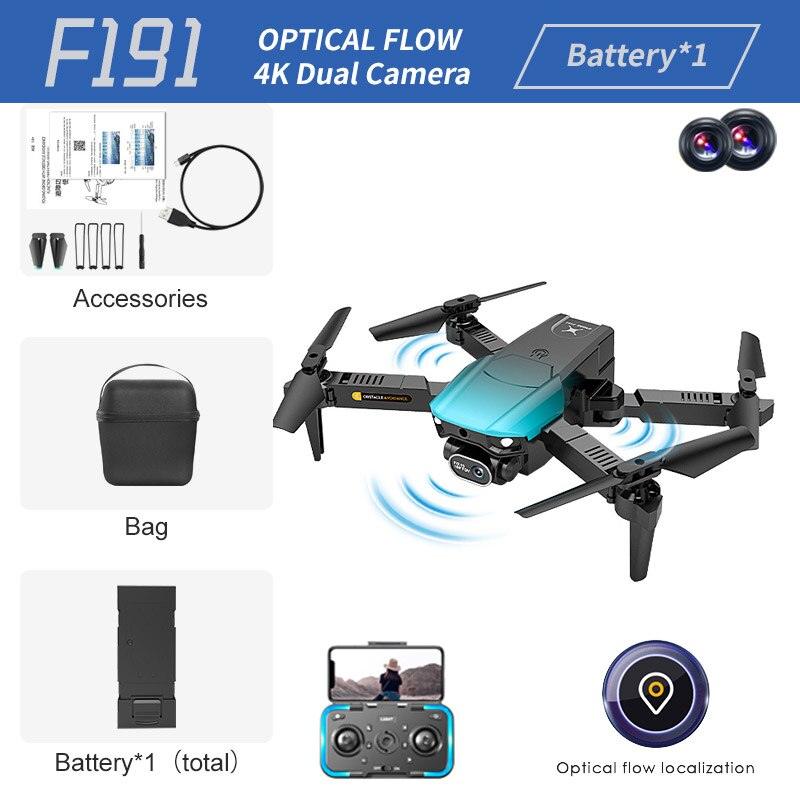 F191 Max Drone - 2023 New Drone 4K HD Double Camera Optical Flow Positioning Obstacle Avoidance Foldable Quadcopter RC Dron Toys Gifts 13 F191 Max Drone - 2023 New Drone 4K HD Double Camera Optical Flow Positioning Obstacle Avoidance Foldable Quadcopter RC Dron Toys Gifts — изображение 13