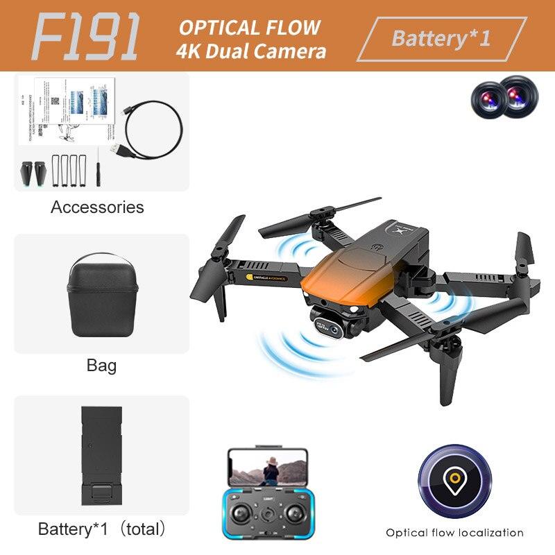 F191 Max Drone - 2023 New Drone 4K HD Double Camera Optical Flow Positioning Obstacle Avoidance Foldable Quadcopter RC Dron Toys Gifts 4 F191 Max Drone - 2023 New Drone 4K HD Double Camera Optical Flow Positioning Obstacle Avoidance Foldable Quadcopter RC Dron Toys Gifts - صورة F191 Max Drone - 2023 New Drone 4K HD Double Camera Optical Flow Positioning Obstacle Avoidance Foldable Quadcopter RC Dron Toys Gifts - صورة 4