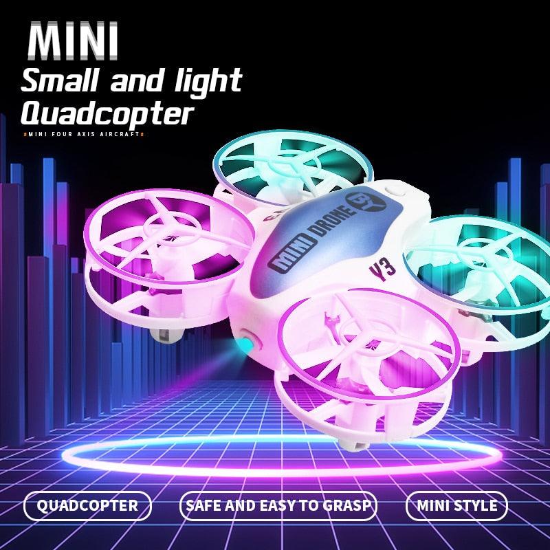 Y3 Mini Ufo Quadcopter with Lights - Remote Control Helicopter Aircraft Dron Drones Children's Toys for Boys 2 Y3 Mini Ufo Quadcopter with Lights - Remote Control Helicopter Aircraft Dron Drones Children's Toys for Boys - Image 2