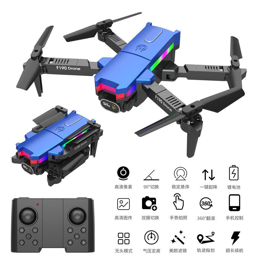 F190 Drone - With 4K Dual Camera F/2.15 100° FOV Led Night Flight Foldable Mini Drone Mini Drone 4 F190 Drone - With 4K Dual Camera F/2.15 100° FOV Led Night Flight Foldable Mini Drone Mini Drone - صورة F190 Drone - With 4K Dual Camera F/2.15 100° FOV Led Night Flight Foldable Mini Drone Mini Drone - صورة 4
