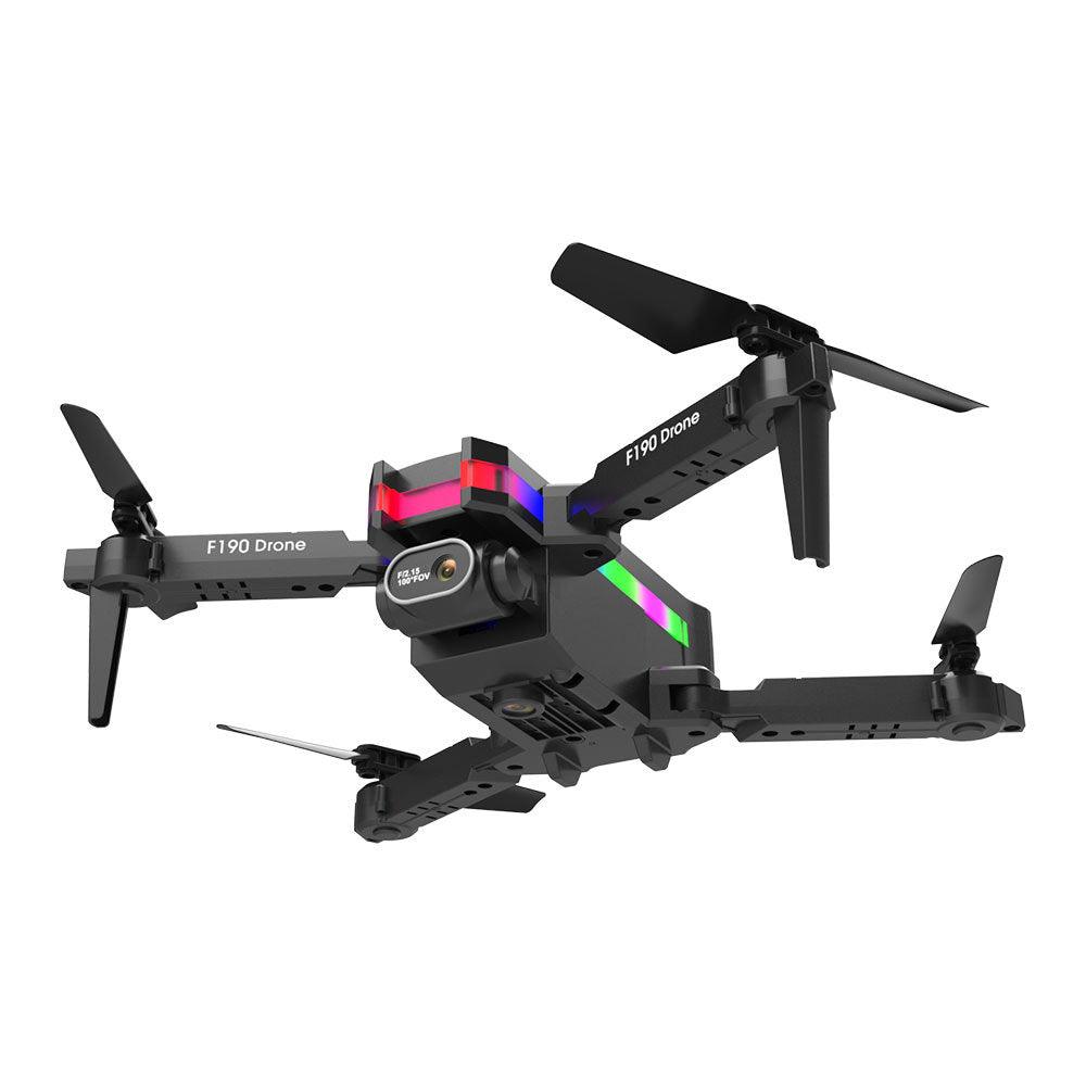 F190 Drone - With 4K Dual Camera F/2.15 100° FOV Led Night Flight Foldable Mini Drone Mini Drone