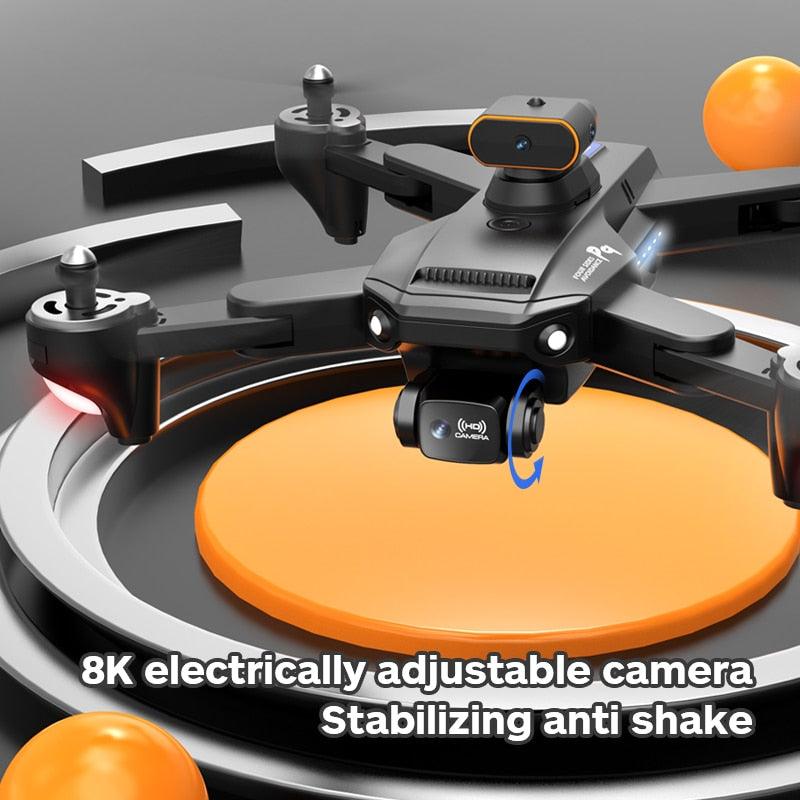 P9 Drone - ESC 8K Professional Dual HD Camera Obstacle Avoidance Aerial Photography Foldable Quadcopter RC Helicopter Toy - Image 15