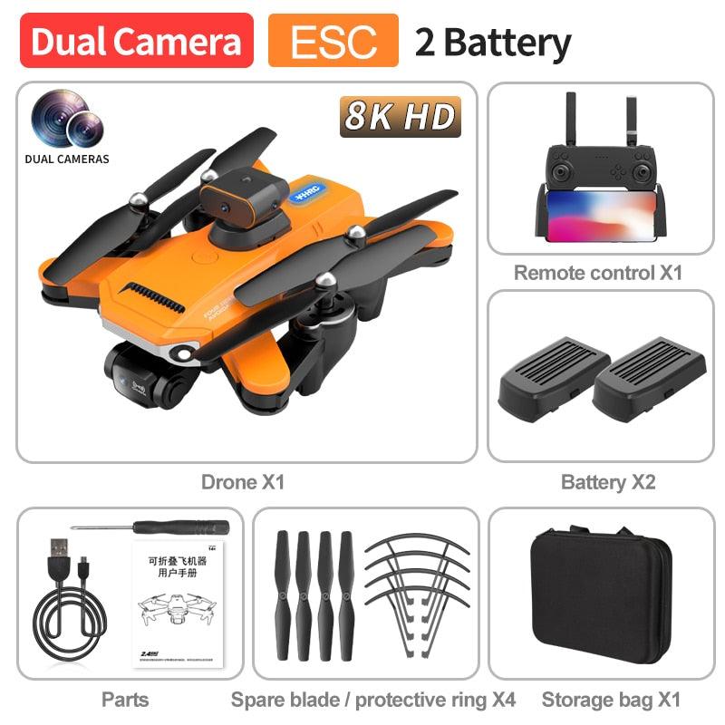 P9 Drone - ESC 8K Professional Dual HD Camera Obstacle Avoidance Aerial Photography Foldable Quadcopter RC Helicopter Toy - Image 6