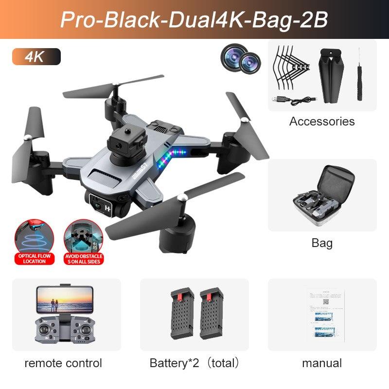 S7 Pro Drone - 4K Dual Camera Wifi FPV 2.4G Folding Quadcopter RC Helicopter Toy Gifts 10 S7 Pro Drone - 4K Dual Camera Wifi FPV 2.4G Folding Quadcopter RC Helicopter Toy Gifts — изображение 10