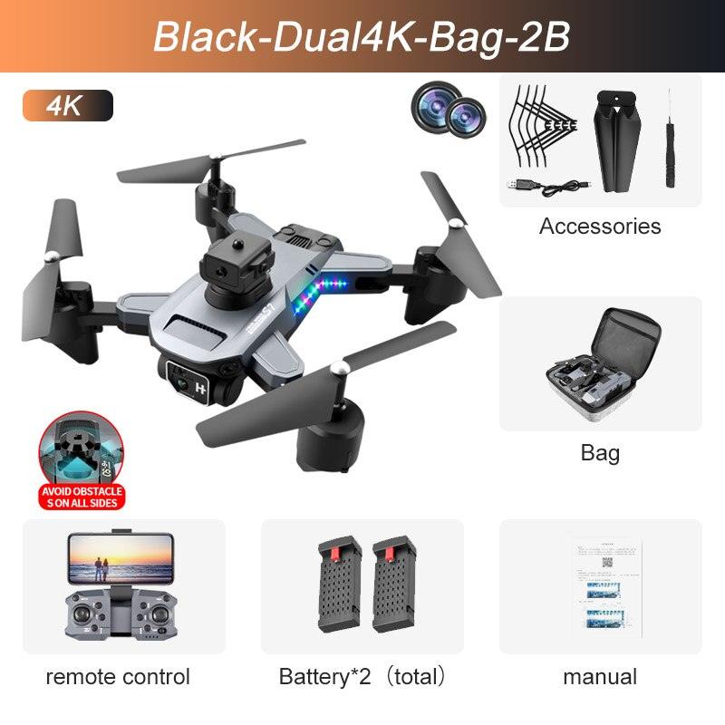 S7 Pro Drone - 4K Dual Camera Wifi FPV 2.4G Folding Quadcopter RC Helicopter Toy Gifts 5 S7 Pro Drone - 4K Dual Camera Wifi FPV 2.4G Folding Quadcopter RC Helicopter Toy Gifts — изображение 5