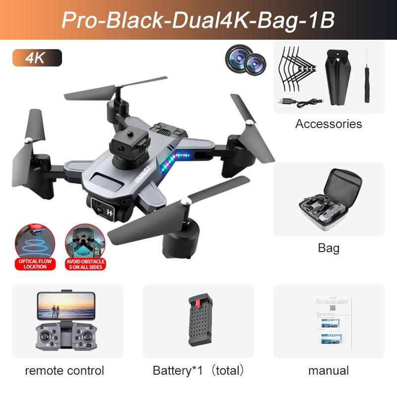 S7 Pro Drone - 4K Dual Camera Wifi FPV 2.4G Folding Quadcopter RC Helicopter Toy Gifts 4 S7 Pro Drone - 4K Dual Camera Wifi FPV 2.4G Folding Quadcopter RC Helicopter Toy Gifts — изображение 4