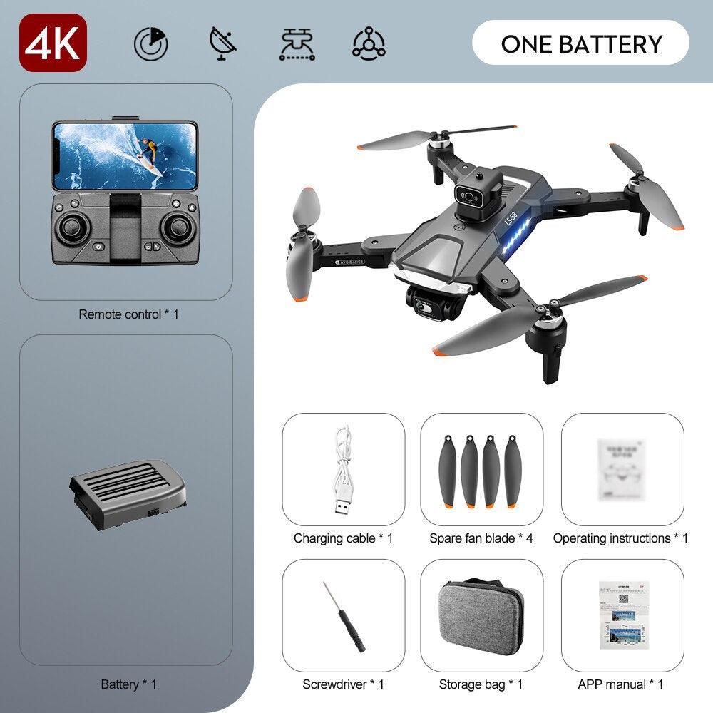 KBDFA LS58 Drone - With GPS 4K HD Dual Camera Professional Drones Foldable RC Helicopter WIFI FPV Height Hold Gift Toy Drone 3 KBDFA LS58 Drone - With GPS 4K HD Dual Camera Professional Drones Foldable RC Helicopter WIFI FPV Height Hold Gift Toy Drone - Image 3