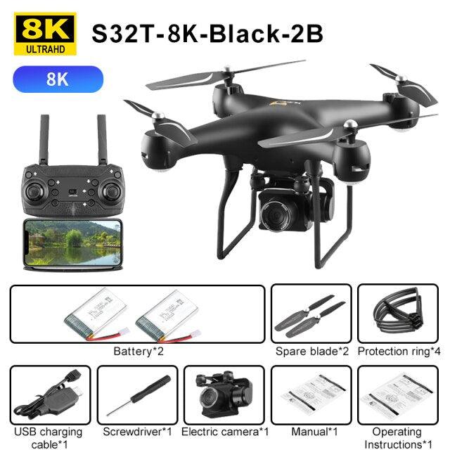 S32T Pro Drone - 8K RCWiFi Camera 4K HD Foldable Professiona RC Quadcopter Helicopter High Hold Mode FPV Long Fly Helicopter 5 S32T Pro Drone - 8K RCWiFi Camera 4K HD Foldable Professiona RC Quadcopter Helicopter High Hold Mode FPV Long Fly Helicopter — изображение 5