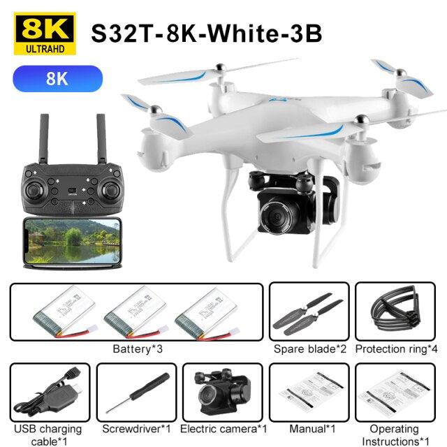 S32T Pro Drone - 8K RCWiFi Camera 4K HD Foldable Professiona RC Quadcopter Helicopter High Hold Mode FPV Long Fly Helicopter 4 S32T Pro Drone - 8K RCWiFi Camera 4K HD Foldable Professiona RC Quadcopter Helicopter High Hold Mode FPV Long Fly Helicopter — изображение 4