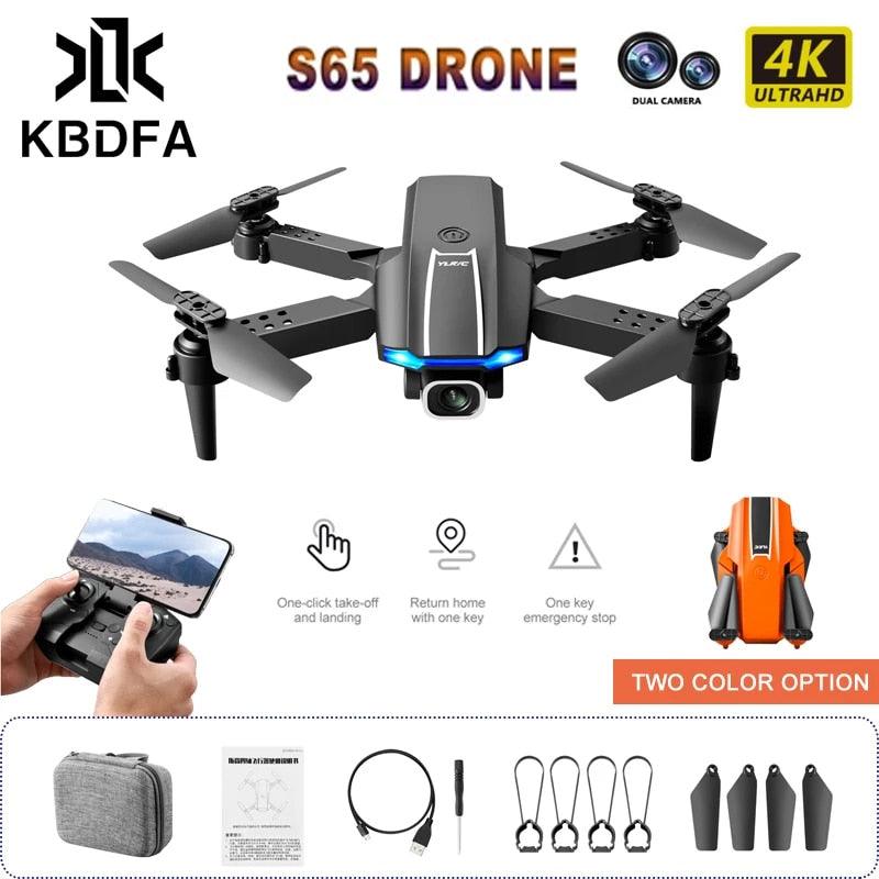 KBDFA S65 4K Mini Drone - HD WIFI FPV 1080P Camera Height Hold RC Foldable Quadcopter Dron Rc Helicopter Drone Gift Toy 4 KBDFA S65 4K Mini Drone - HD WIFI FPV 1080P Camera Height Hold RC Foldable Quadcopter Dron Rc Helicopter Drone Gift Toy — изображение 4