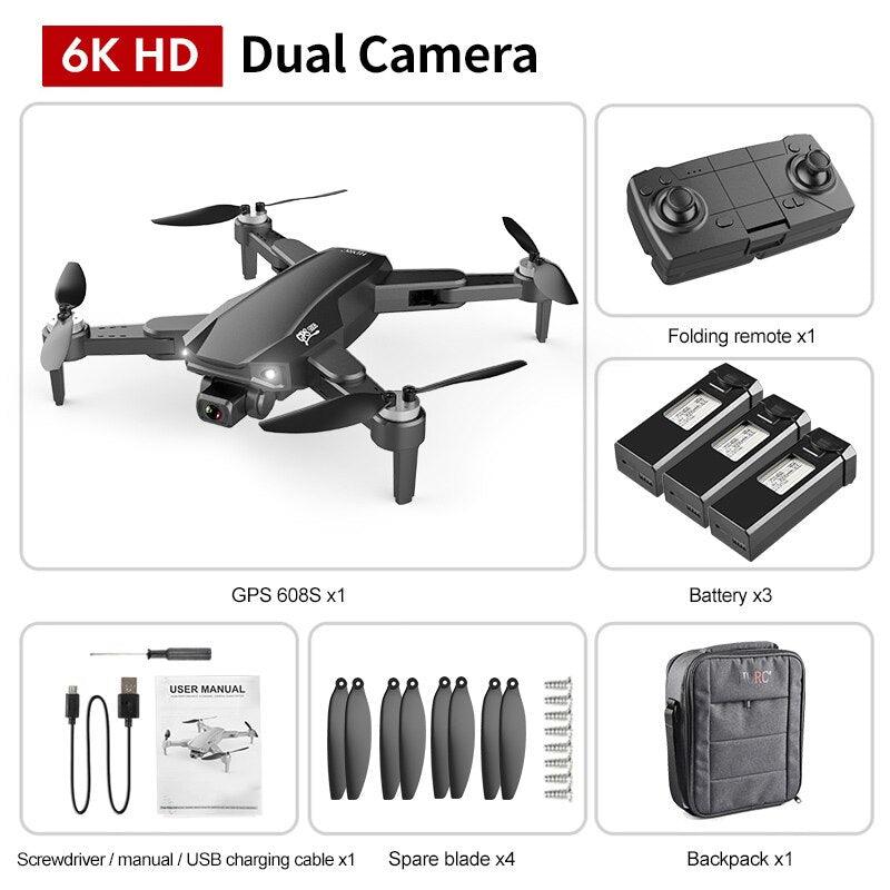 S608 Pro Drone - 3KM GPS 4k Profesional Drone HD Dual Camera Aerial Photography Brushless Foldable Quadcopter RC Distance 14 S608 Pro Drone - 3KM GPS 4k Profesional Drone HD Dual Camera Aerial Photography Brushless Foldable Quadcopter RC Distance — изображение 14