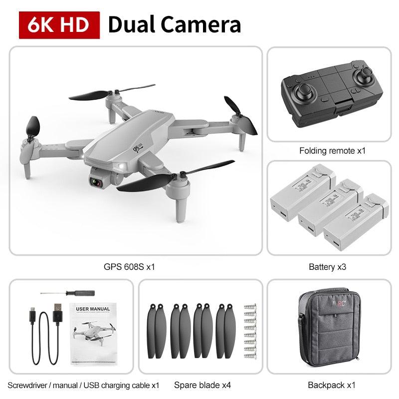 S608 Pro Drone - 3KM GPS 4k Profesional Drone HD Dual Camera Aerial Photography Brushless Foldable Quadcopter RC Distance 13 S608 Pro Drone - 3KM GPS 4k Profesional Drone HD Dual Camera Aerial Photography Brushless Foldable Quadcopter RC Distance — изображение 13