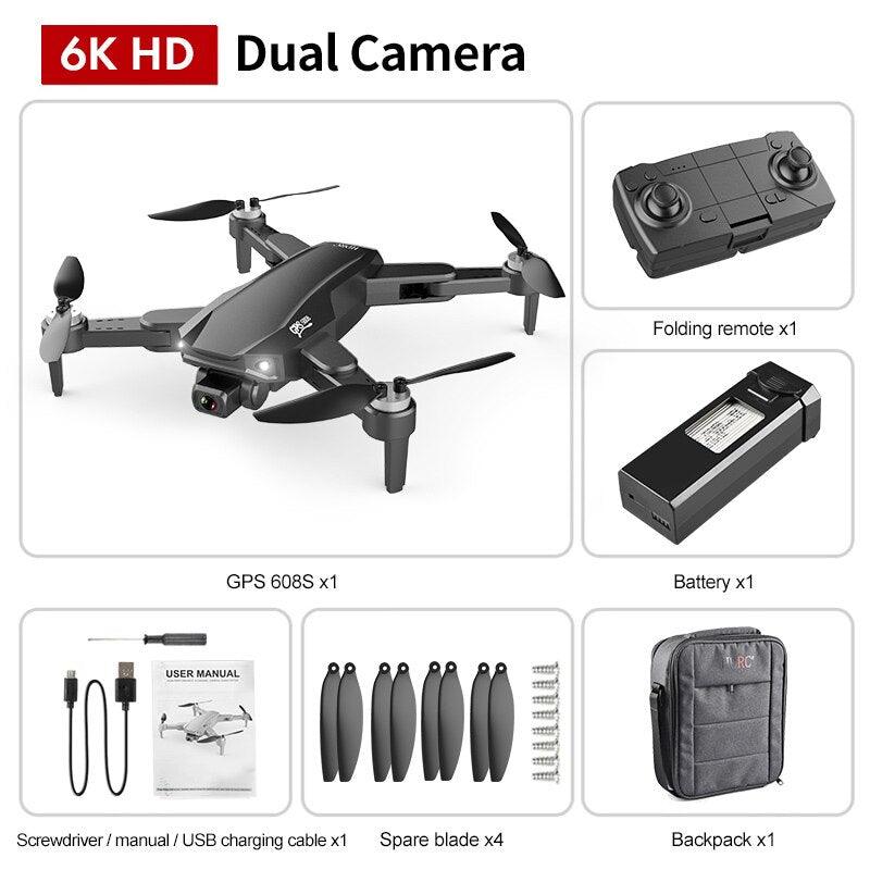S608 Pro Drone - 3KM GPS 4k Profesional Drone HD Dual Camera Aerial Photography Brushless Foldable Quadcopter RC Distance 11 S608 Pro Drone - 3KM GPS 4k Profesional Drone HD Dual Camera Aerial Photography Brushless Foldable Quadcopter RC Distance — изображение 11
