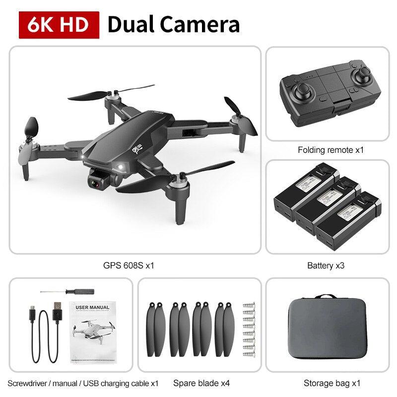 S608 Pro Drone - 3KM GPS 4k Profesional Drone HD Dual Camera Aerial Photography Brushless Foldable Quadcopter RC Distance 9 S608 Pro Drone - 3KM GPS 4k Profesional Drone HD Dual Camera Aerial Photography Brushless Foldable Quadcopter RC Distance — изображение 9