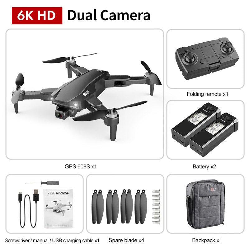 S608 Pro Drone - 3KM GPS 4k Profesional Drone HD Dual Camera Aerial Photography Brushless Foldable Quadcopter RC Distance 7 S608 Pro Drone - 3KM GPS 4k Profesional Drone HD Dual Camera Aerial Photography Brushless Foldable Quadcopter RC Distance — изображение 7