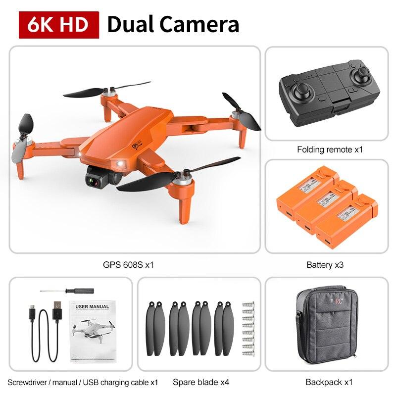 S608 Pro Drone - 3KM GPS 4k Profesional Drone HD Dual Camera Aerial Photography Brushless Foldable Quadcopter RC Distance 4 S608 Pro Drone - 3KM GPS 4k Profesional Drone HD Dual Camera Aerial Photography Brushless Foldable Quadcopter RC Distance — изображение 4