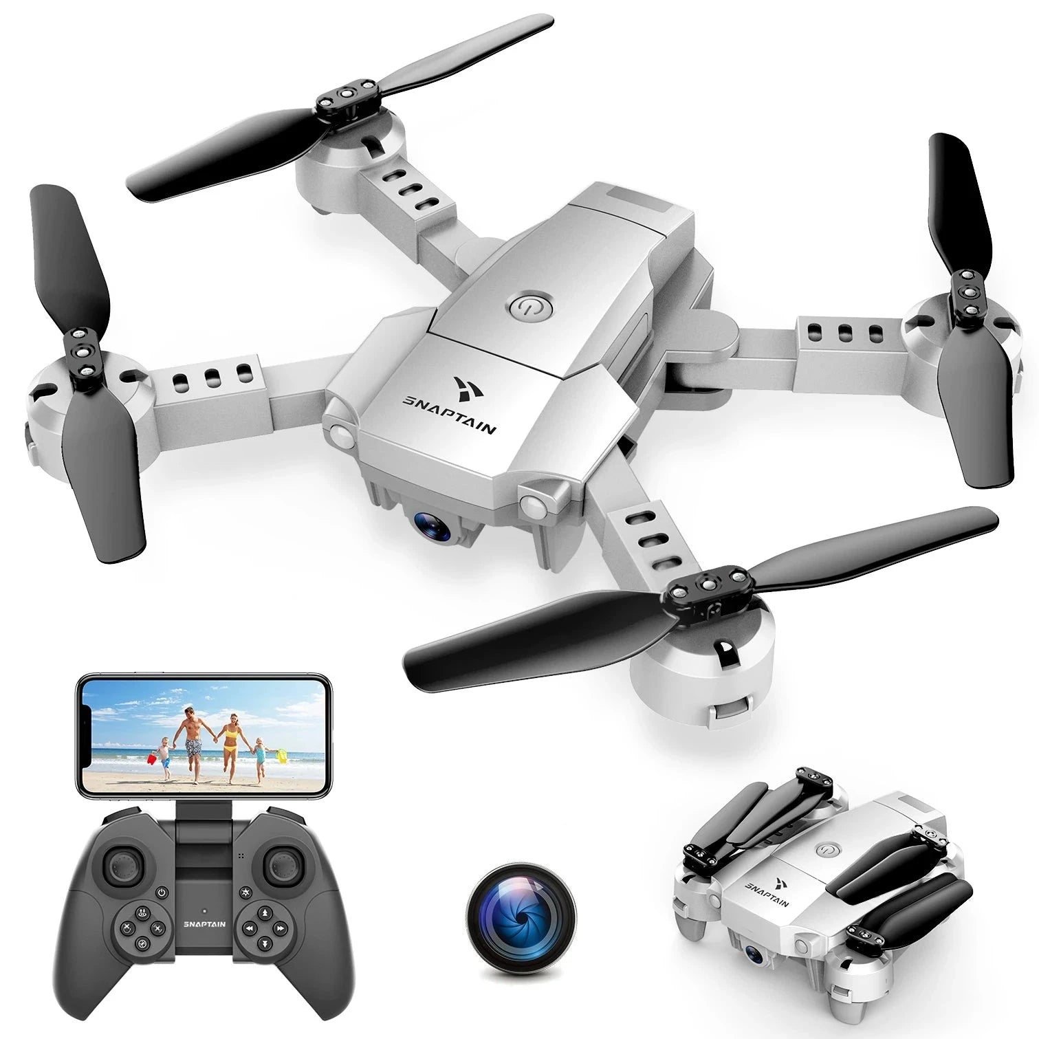 SNAPTAIN A10 Mini Drone with 1080P HD Camera FPV RC Drone