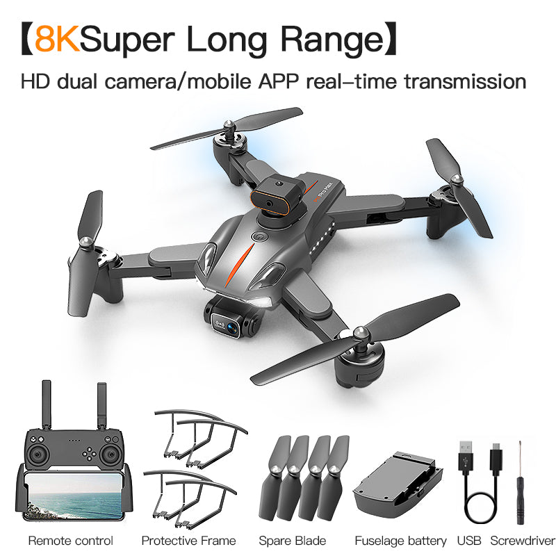 P11 Drone - GPS rc distance 2km 8K HD dual camera with 5G WIFI wide angle FPV real-time transmission professional drone 18 P11 Drone - GPS rc distance 2km 8K HD dual camera with 5G WIFI wide angle FPV real-time transmission professional drone - صورة P11 Drone - GPS rc distance 2km 8K HD dual camera with 5G WIFI wide angle FPV real-time transmission professional drone - صورة 18