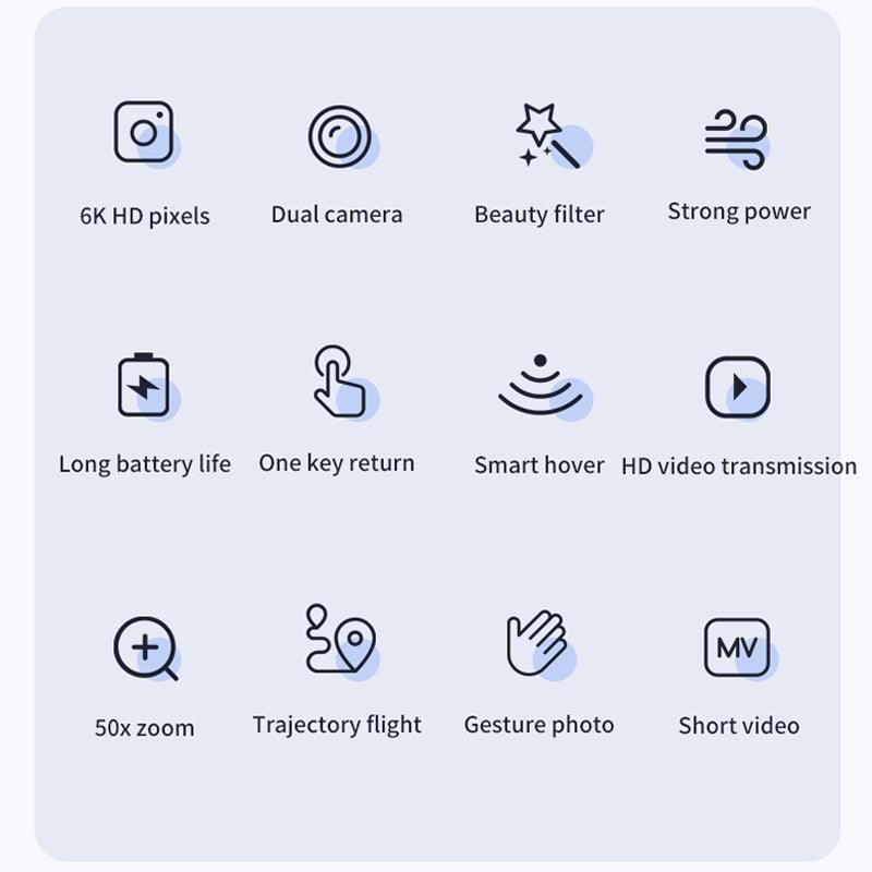 4DRC V14 Drone 4k 6K profession HD Wide Angle Camera WiFi Fpv Drone Dual Camera Height Keep Drones 5 4DRC V14 Drone 4k 6K profession HD Wide Angle Camera WiFi Fpv Drone Dual Camera Height Keep Drones - Image 5