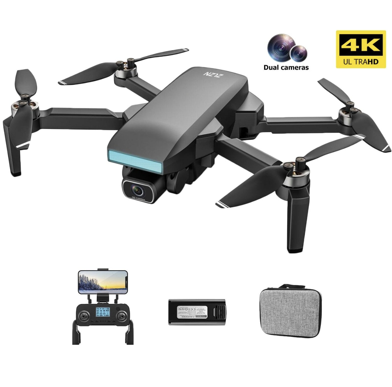ZLL SG107 Pro Drone - GPS 4K HD Dual Camera FPV Brushless Motor RC Quadcopters 1200m Remote Control Distance for Boys Adults 10 ZLL SG107 Pro Drone - GPS 4K HD Dual Camera FPV Brushless Motor RC Quadcopters 1200m Remote Control Distance for Boys Adults - صورة ZLL SG107 Pro Drone - GPS 4K HD Dual Camera FPV Brushless Motor RC Quadcopters 1200m Remote Control Distance for Boys Adults - صورة 10