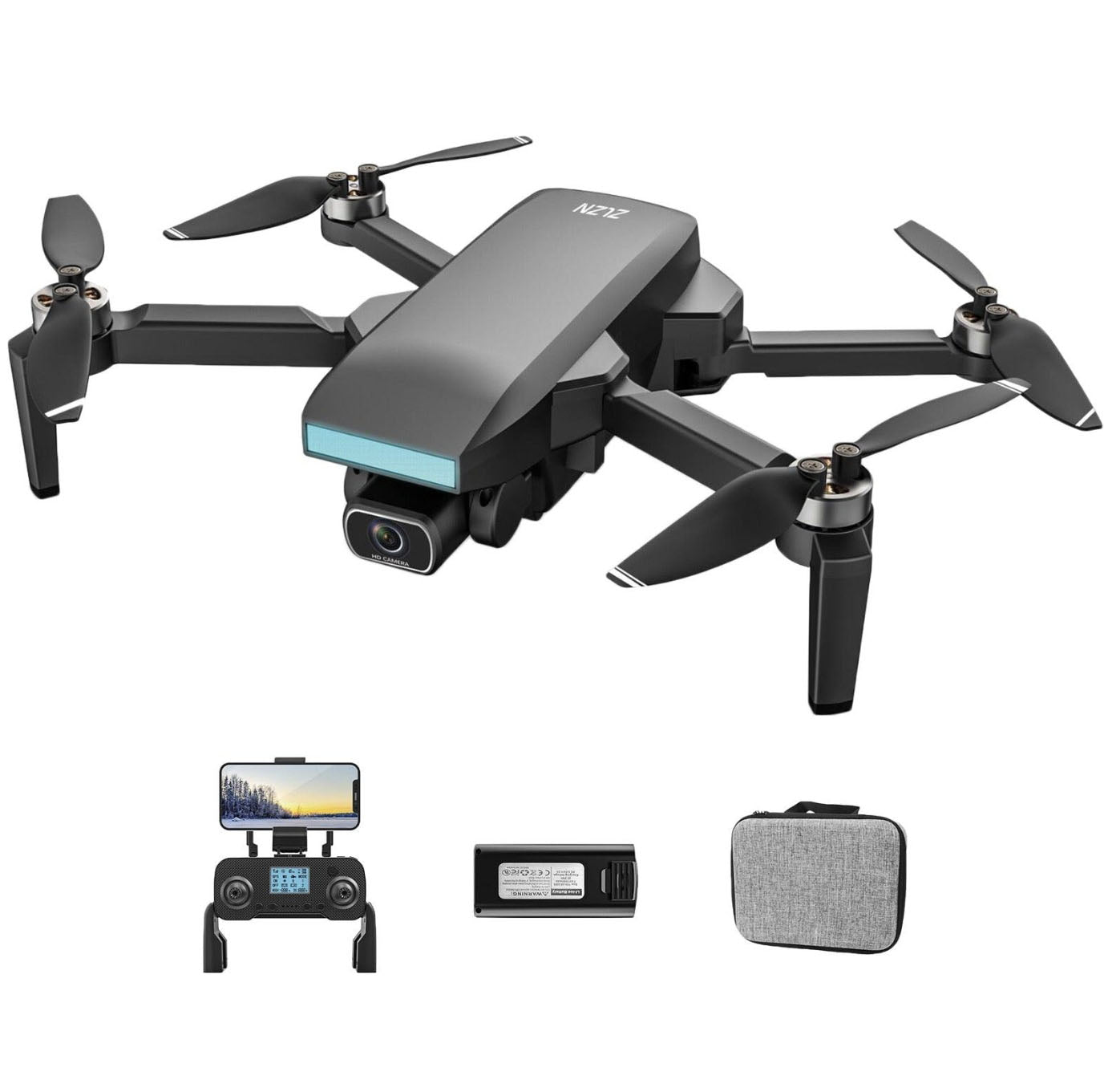 ZLL SG107 Pro Drone - GPS 4K HD Dual Camera FPV Brushless Motor RC Quadcopters 1200m Remote Control Distance for Boys Adults