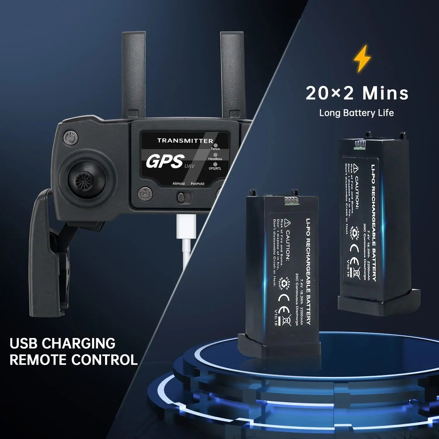 DILROGX Drones - with GPS 4k  Electric Adjustable Camera for Adults Beginners, Professional RC Quadcopter with Brushless Motor, Dual Camera 40Mins Flight Time WiFi 5G FPV Transmission Auto Return Foldable — изображение 4