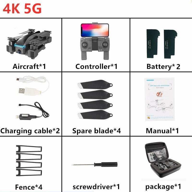 S177 Drone - with HD Aerial Video Camera 4K RC Drones 2.4G/5G RC Helicopter FPV Quadrocopter Drone Foldable toy PK E58 6 S177 Drone - with HD Aerial Video Camera 4K RC Drones 2.4G/5G RC Helicopter FPV Quadrocopter Drone Foldable toy PK E58 - Image 6