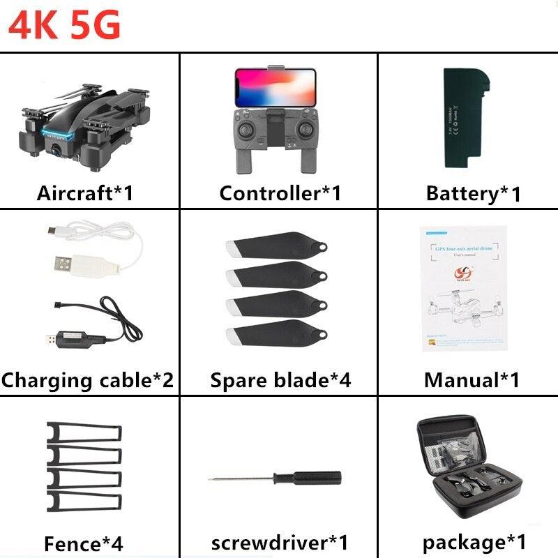 S177 Drone - with HD Aerial Video Camera 4K RC Drones 2.4G/5G RC Helicopter FPV Quadrocopter Drone Foldable toy PK E58 5 S177 Drone - with HD Aerial Video Camera 4K RC Drones 2.4G/5G RC Helicopter FPV Quadrocopter Drone Foldable toy PK E58 - Image 5