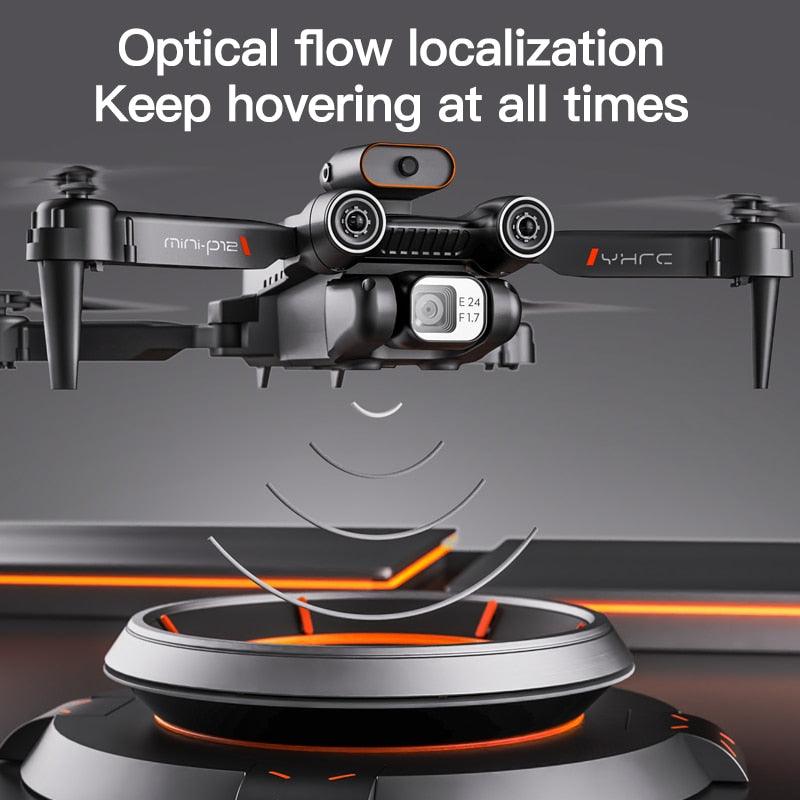 P12 Drone - Obstacle Avoidance Folding 4K HD Drone Optical Flow Quadcopter HD Aerial Photography RC Aircraft Kids Toys Gifts - صورة P12 Drone - Obstacle Avoidance Folding 4K HD Drone Optical Flow Quadcopter HD Aerial Photography RC Aircraft Kids Toys Gifts - صورة 26