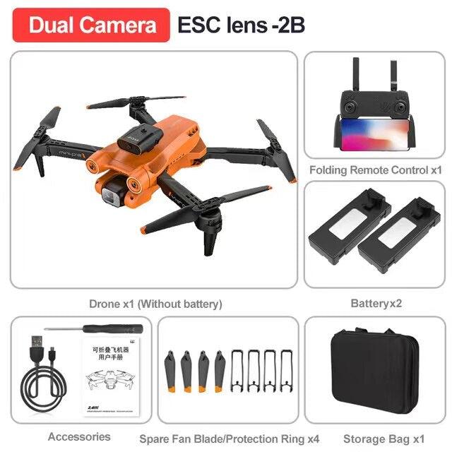 P12 Drone - Obstacle Avoidance Folding 4K HD Drone Optical Flow Quadcopter HD Aerial Photography RC Aircraft Kids Toys Gifts - صورة P12 Drone - Obstacle Avoidance Folding 4K HD Drone Optical Flow Quadcopter HD Aerial Photography RC Aircraft Kids Toys Gifts - صورة 16
