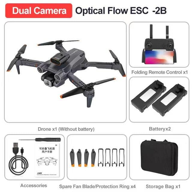 P12 Drone - Obstacle Avoidance Folding 4K HD Drone Optical Flow Quadcopter HD Aerial Photography RC Aircraft Kids Toys Gifts - صورة P12 Drone - Obstacle Avoidance Folding 4K HD Drone Optical Flow Quadcopter HD Aerial Photography RC Aircraft Kids Toys Gifts - صورة 12
