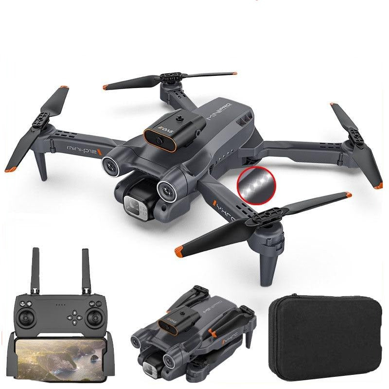 P12 Drone - Obstacle Avoidance Folding 4K HD Drone Optical Flow Quadcopter HD Aerial Photography RC Aircraft Kids Toys Gifts