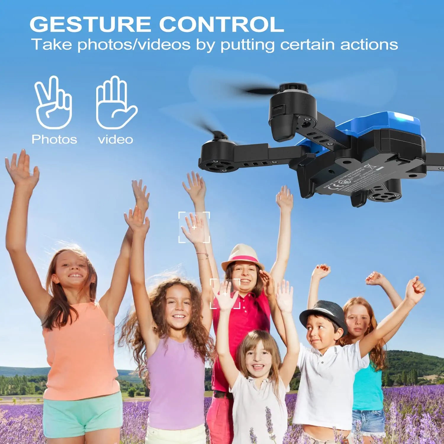 GGBOND G10 Drones - with Camera for Kids 1080P HD FPV,Mini RC Drone for Beginners with 3D Flips,Headless Mode,Voice Control,One Key Sart, Speed Adjust, Altitude Hold, 2 Batteries 3 GGBOND G10 Drones - with Camera for Kids 1080P HD FPV,Mini RC Drone for Beginners with 3D Flips,Headless Mode,Voice Control,One Key Sart, Speed Adjust, Altitude Hold, 2 Batteries - Image 3