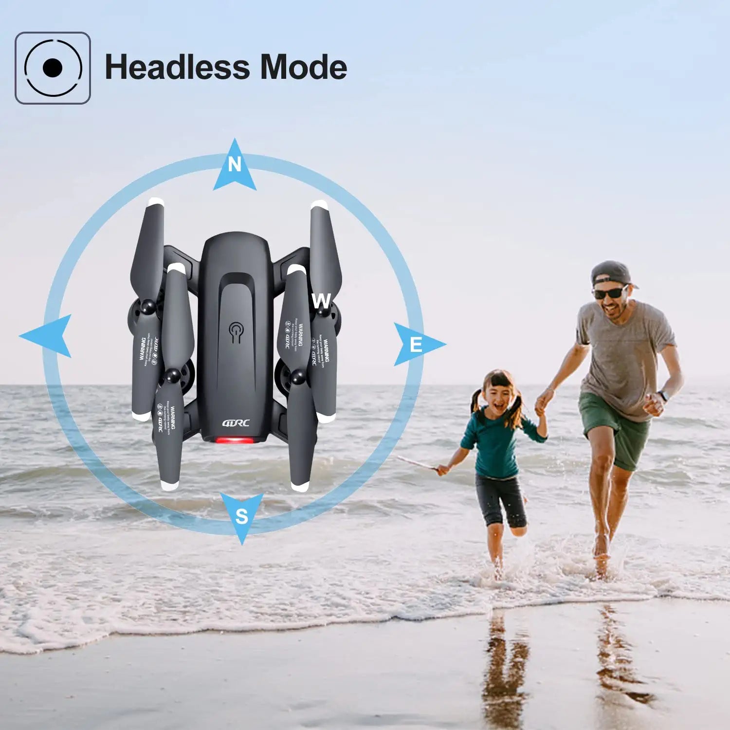 DRONEEYE 4DV12 Mini Drone - with Camera for Adults Kids,1080P Camera FPV Foldable RC Quadcopter,Drone for beginners,Altitude Hold, Headless Mode,3D Flips,App Control,Trajectory Flight,2 Batteries - صورة DRONEEYE 4DV12 Mini Drone - with Camera for Adults Kids,1080P Camera FPV Foldable RC Quadcopter,Drone for beginners,Altitude Hold, Headless Mode,3D Flips,App Control,Trajectory Flight,2 Batteries - صورة 9