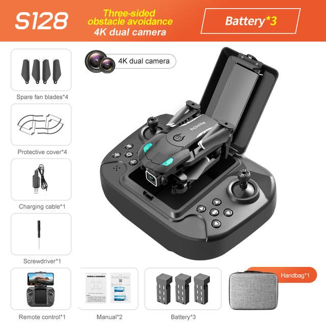 S128 Drone 4K HD Camera 3-sided Obstacle Avoidance Air Pressure Fixed Height Professional Foldable RC Drone 3 S128 Drone 4K HD Camera 3-sided Obstacle Avoidance Air Pressure Fixed Height Professional Foldable RC Drone - Image 3