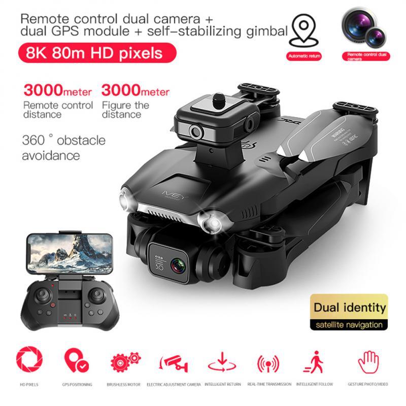 V28 Drone - 2024 New GPS+5.8G HD Drone Professional 360 ° Obstacle Avoidance Dual Camera Aerial Camera Aircraft Gift Toy - Image 11