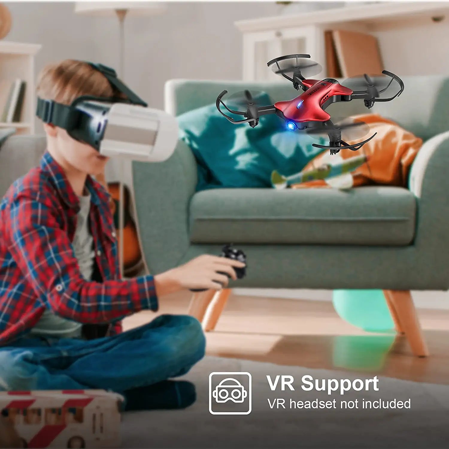 Spacekey DC-014 Drone with Camera 1080P FHD, Real-time Video Feed, Great Drone for Beginners, Quadcopter Drone with Altitude Hold, One-Key Take-Off, Landing Foldable Arms - Image 3