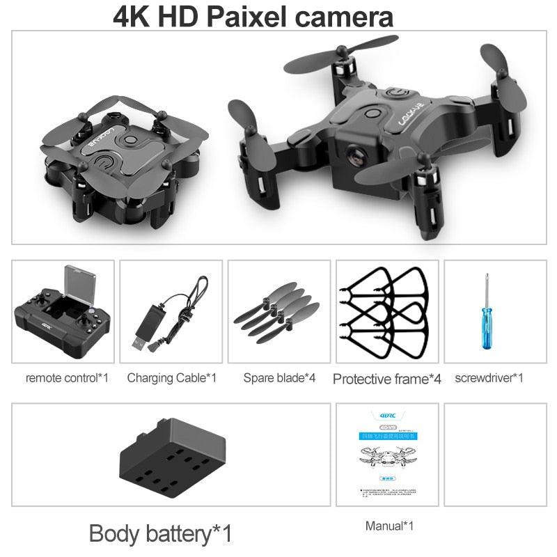 V2 Mini Drone - 4K 1080P HD Camera WiFi Fpv Air Pressure Altitude Hold Professional Foldable Quadcopter RC Drone Kid Toys GIft 10 V2 Mini Drone - 4K 1080P HD Camera WiFi Fpv Air Pressure Altitude Hold Professional Foldable Quadcopter RC Drone Kid Toys GIft - Image 10