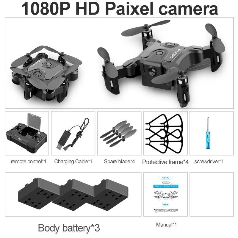 V2 Mini Drone - 4K 1080P HD Camera WiFi Fpv Air Pressure Altitude Hold Professional Foldable Quadcopter RC Drone Kid Toys GIft 9 V2 Mini Drone - 4K 1080P HD Camera WiFi Fpv Air Pressure Altitude Hold Professional Foldable Quadcopter RC Drone Kid Toys GIft - Image 9